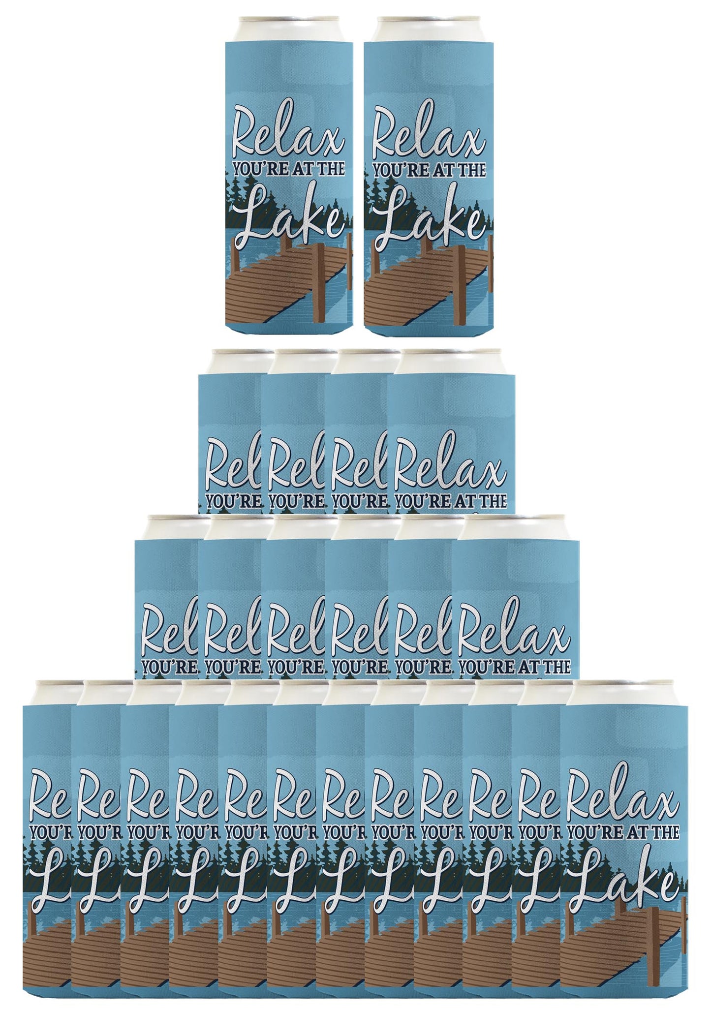 Relax You're at the Lake Standard or Slim Can Thermocooler Drink Sleeve