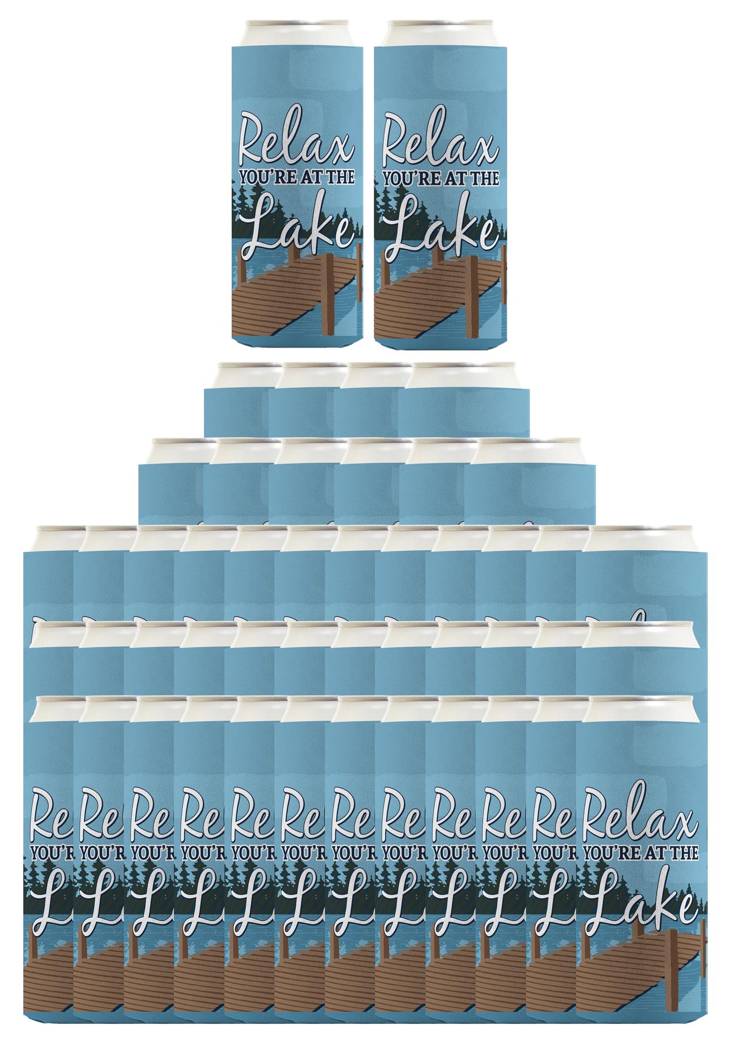 Relax You're at the Lake Standard or Slim Can Thermocooler Drink Sleeve