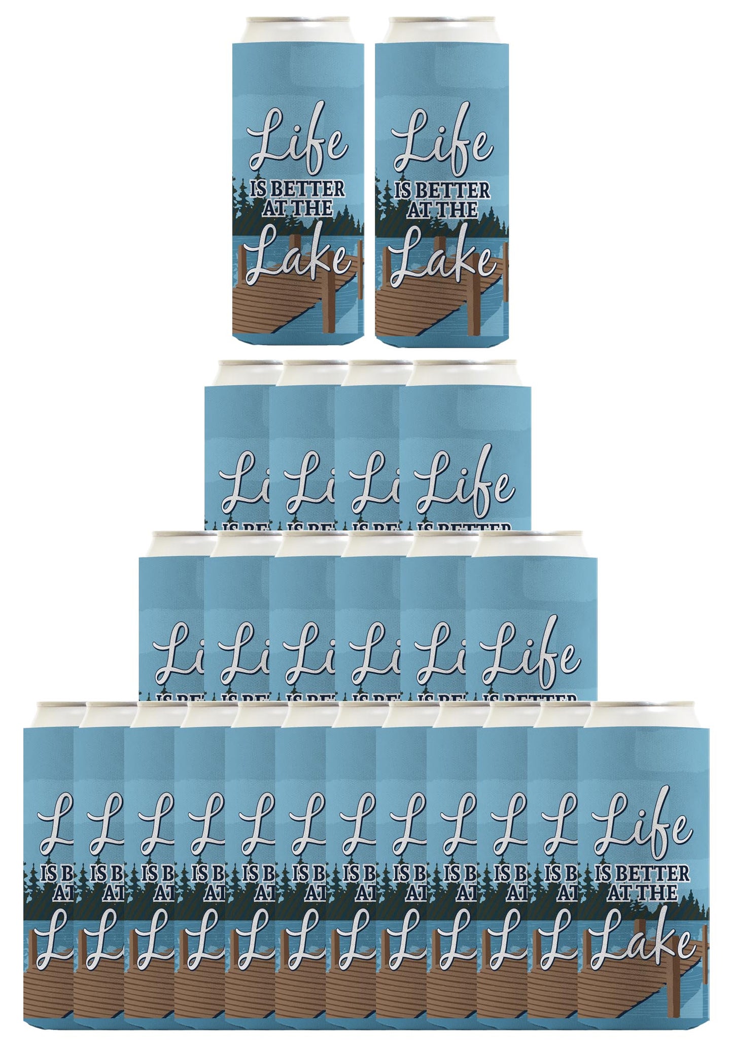 Life is Better at the Lake Standard or Slim Can Thermocooler Drink Sleeve