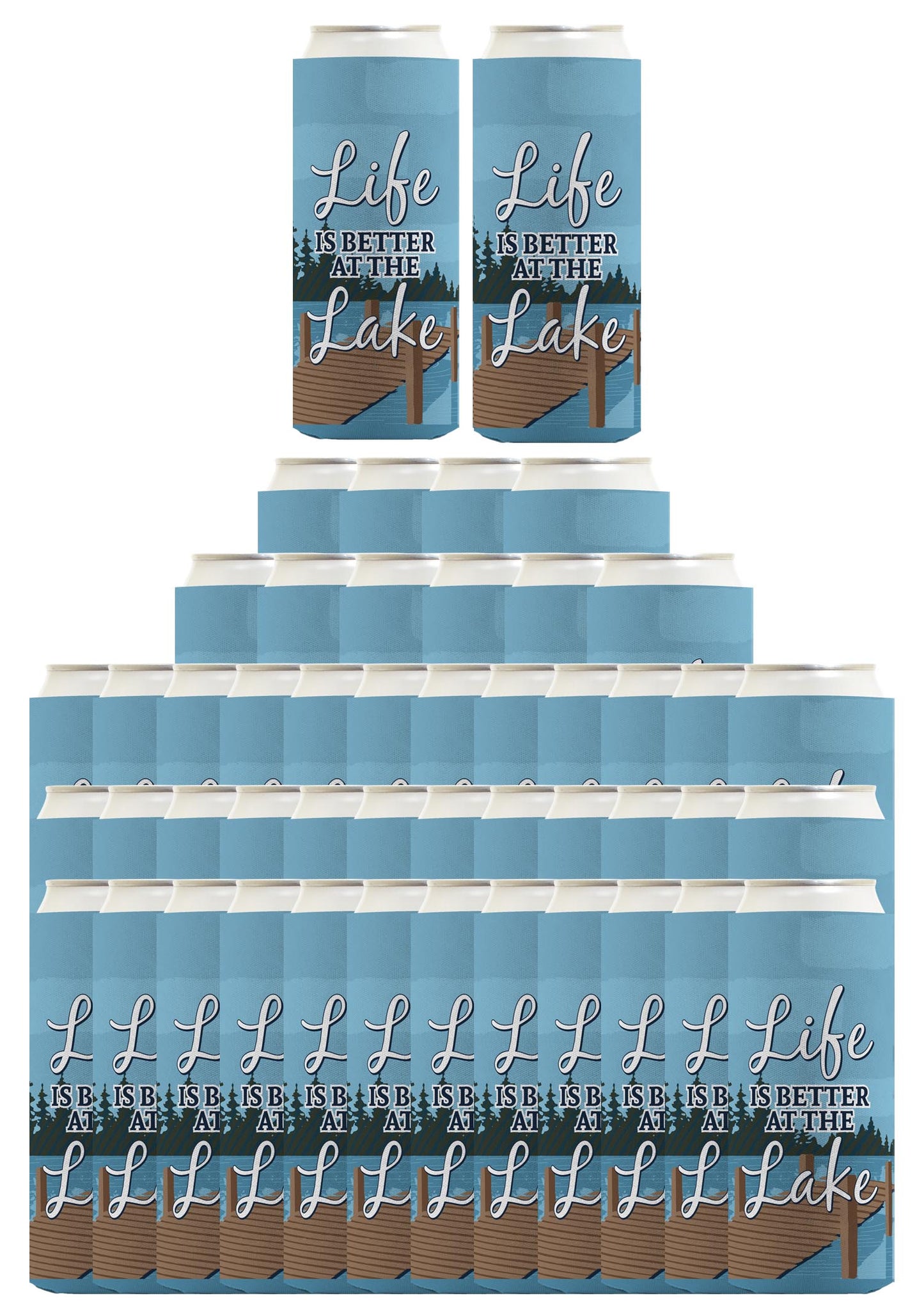 Life is Better at the Lake Standard or Slim Can Thermocooler Drink Sleeve
