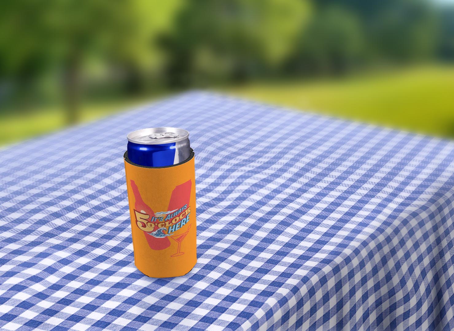 drink sleeve on a table
