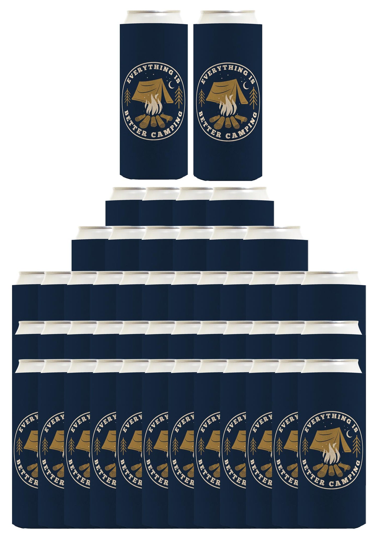 Everything Is Better Camping Standard or Slim Can Thermocooler Drink Sleeve
