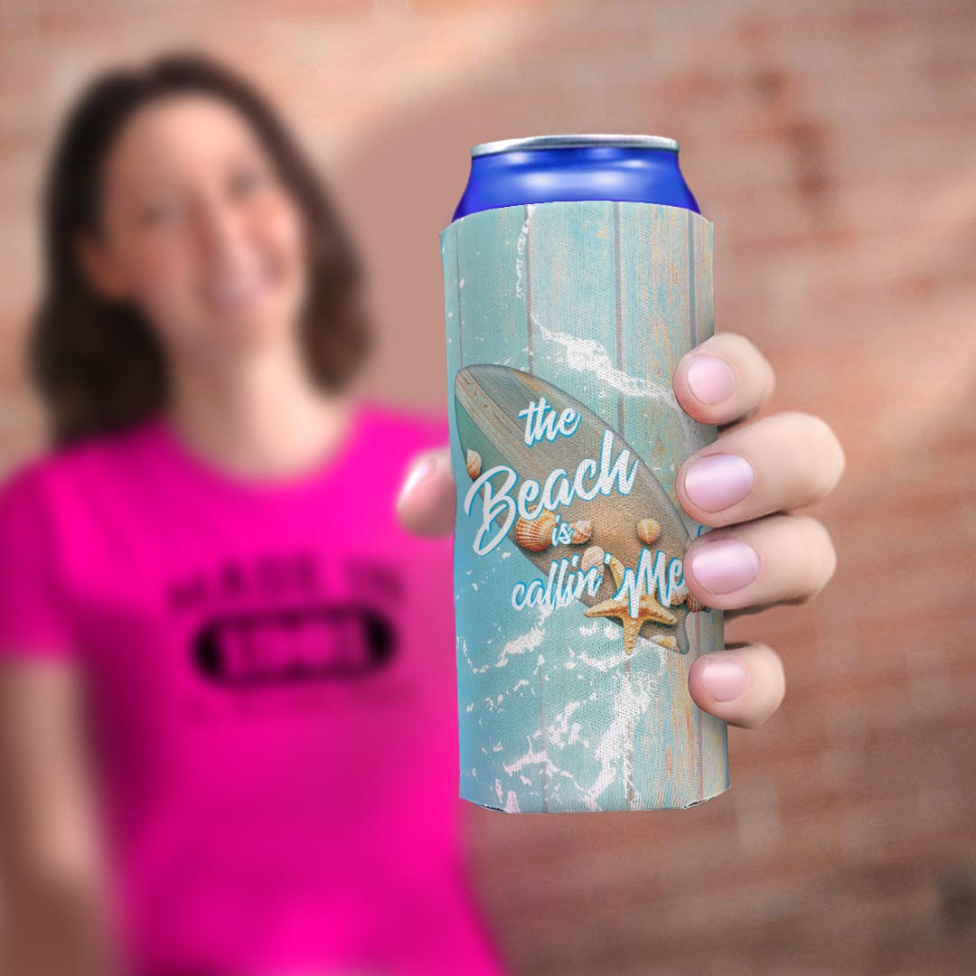 woman holding drink sleeve