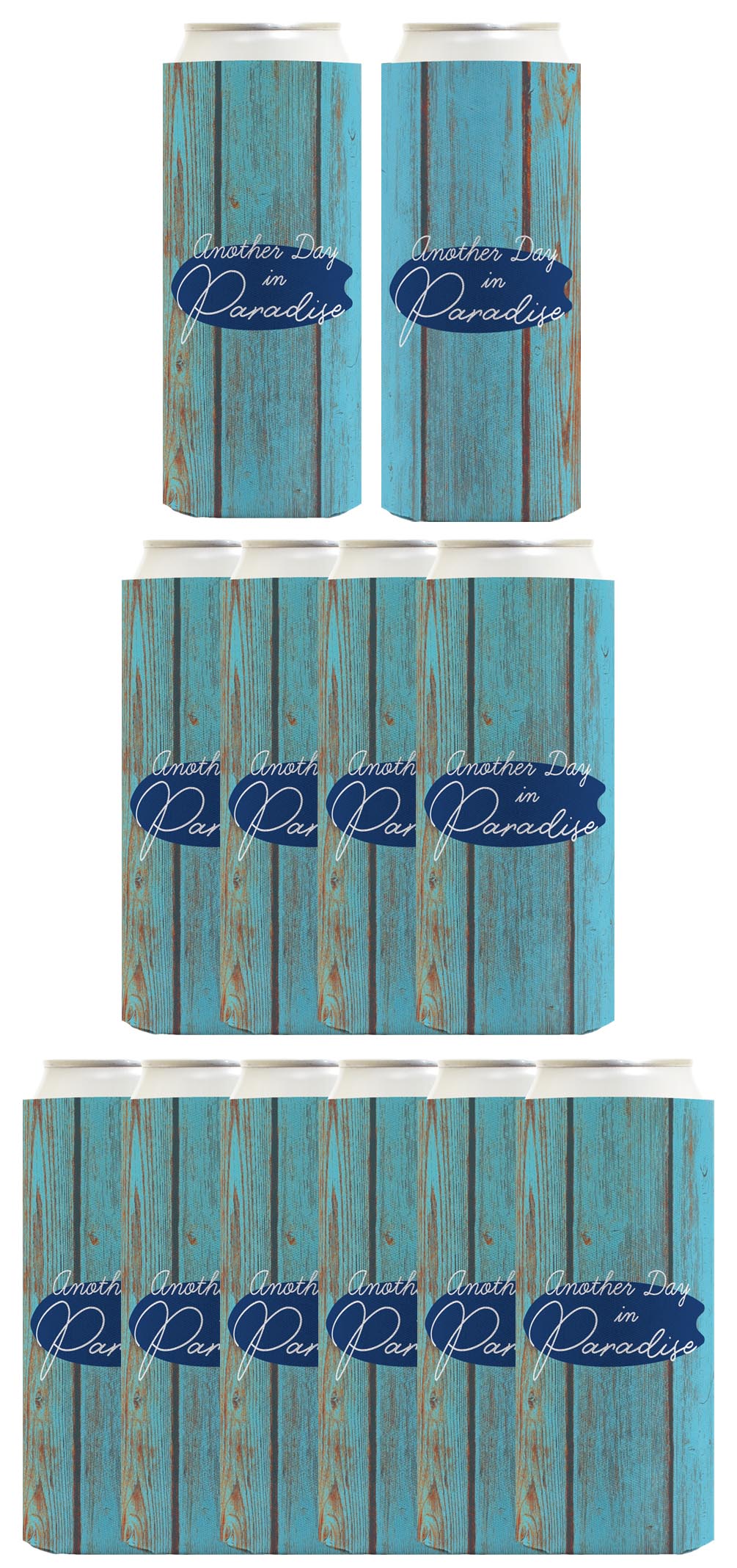 Another Day In Paradise Standard or Slim Can Thermocooler Drink Sleeve