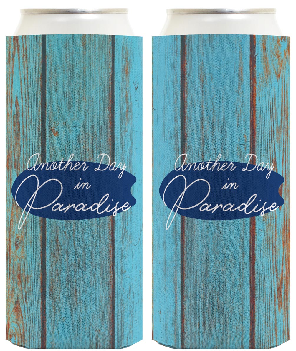 Another Day In Paradise Standard or Slim Can Thermocooler Drink Sleeve