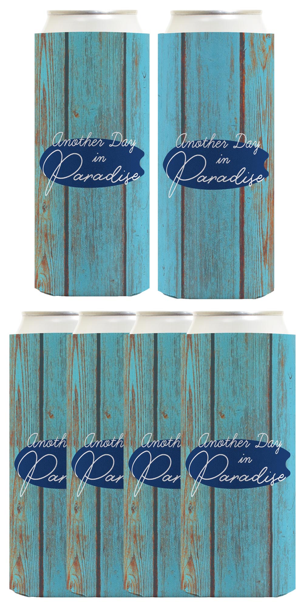 Another Day In Paradise Standard or Slim Can Thermocooler Drink Sleeve