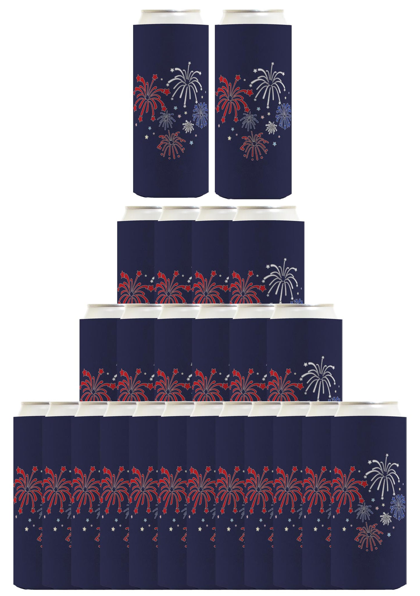 Fireworks Navy Standard or Slim Can Thermocooler Drink Sleeve