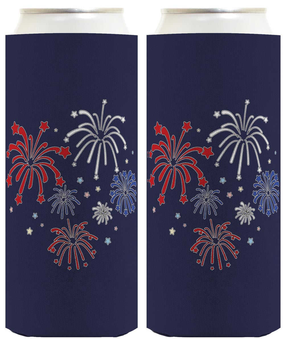 Fireworks Navy Standard or Slim Can Thermocooler Drink Sleeve