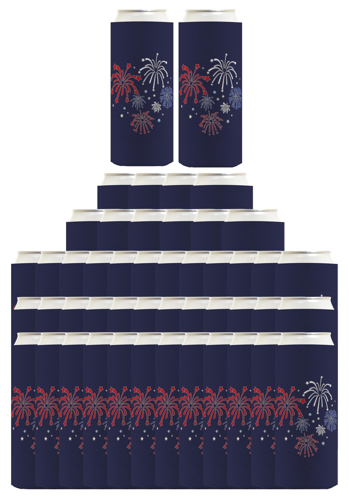 Fireworks Navy Standard or Slim Can Thermocooler Drink Sleeve