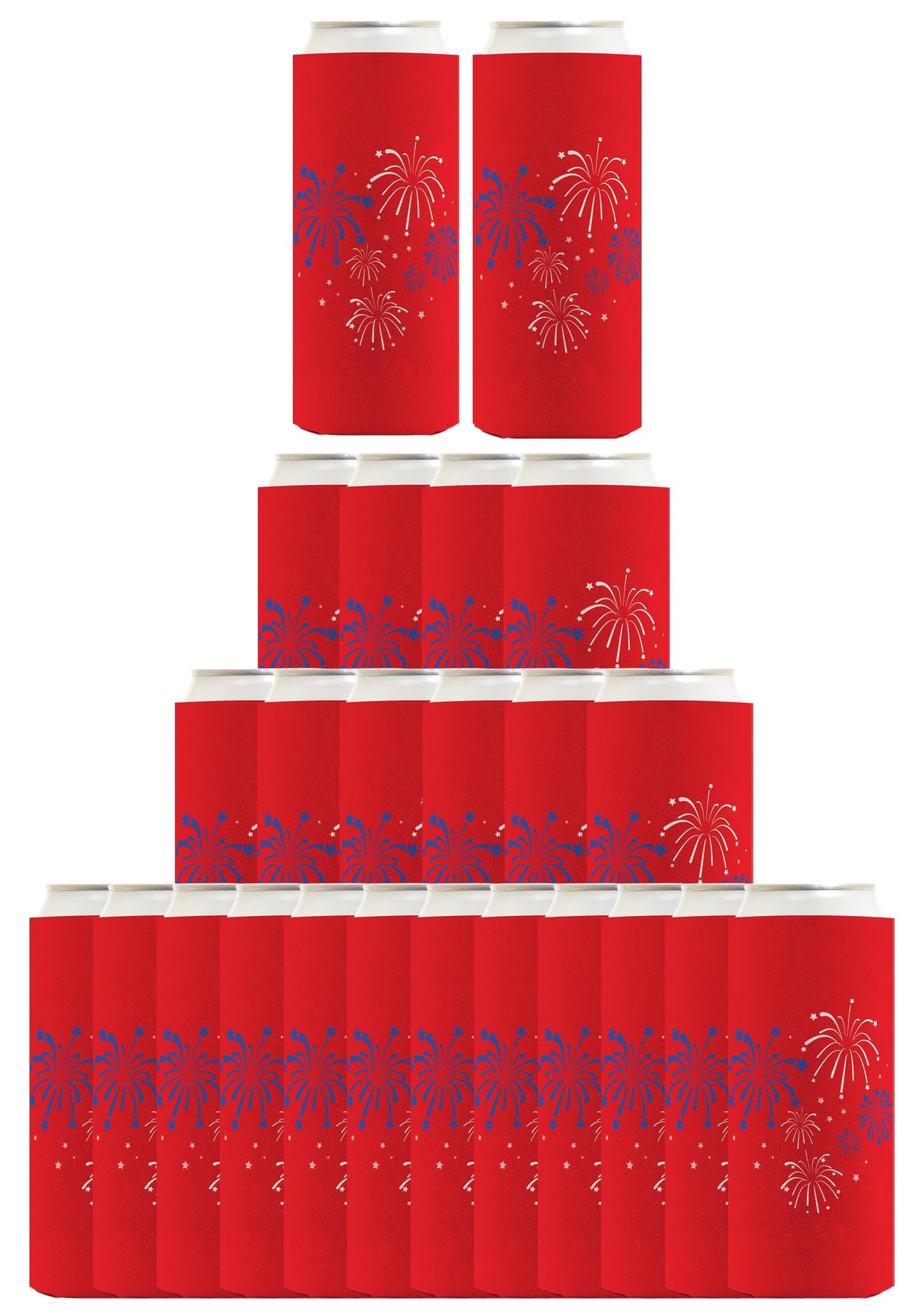 Fireworks Red Standard or Slim Can Thermocooler Drink Sleeve