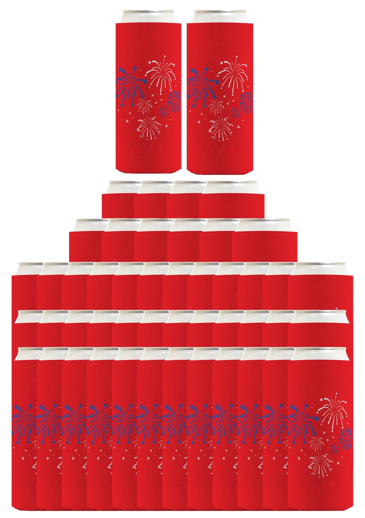 Fireworks Red Standard or Slim Can Thermocooler Drink Sleeve