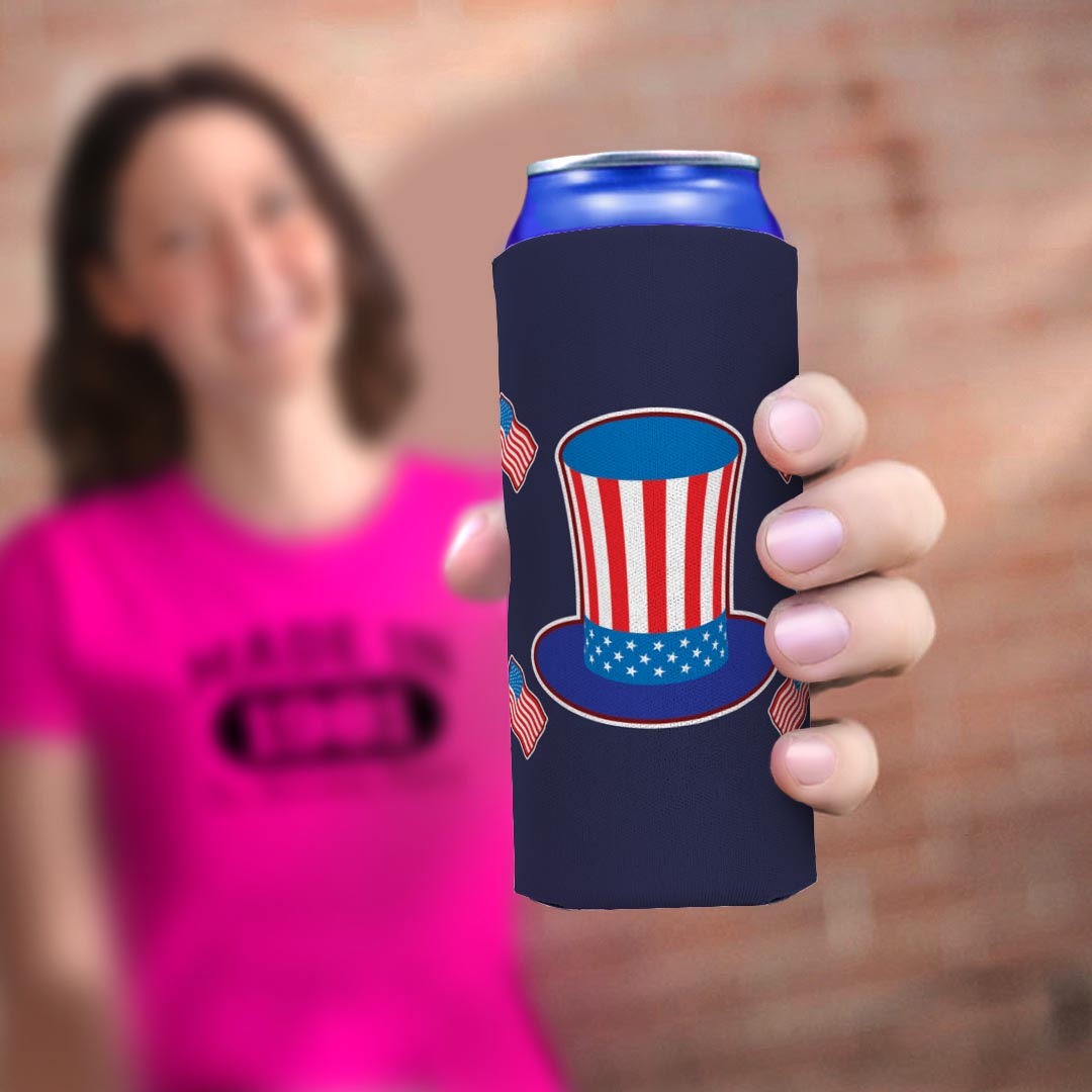 woman holding drink sleeve