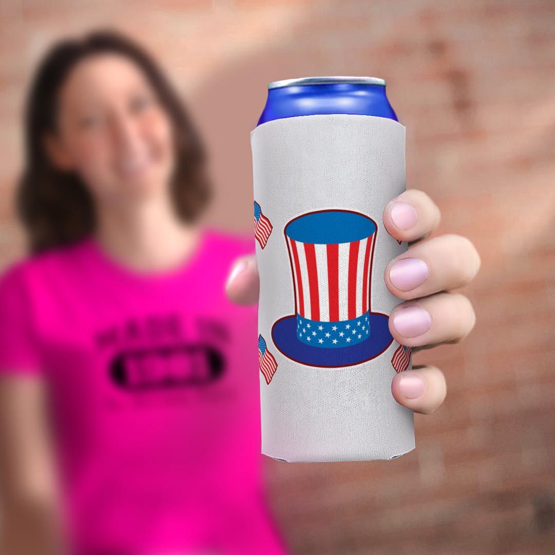 woman holding drink sleeve