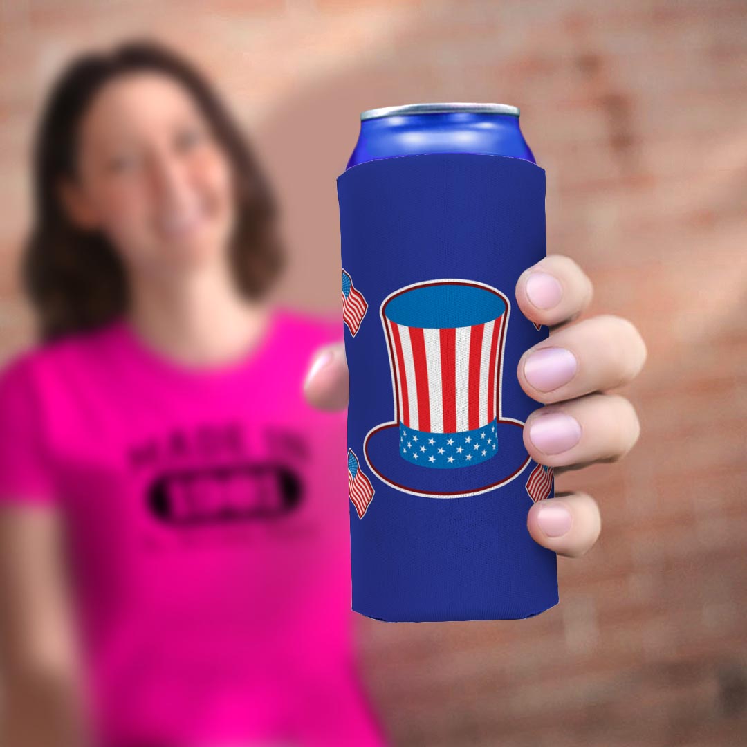 woman holding drink sleeve