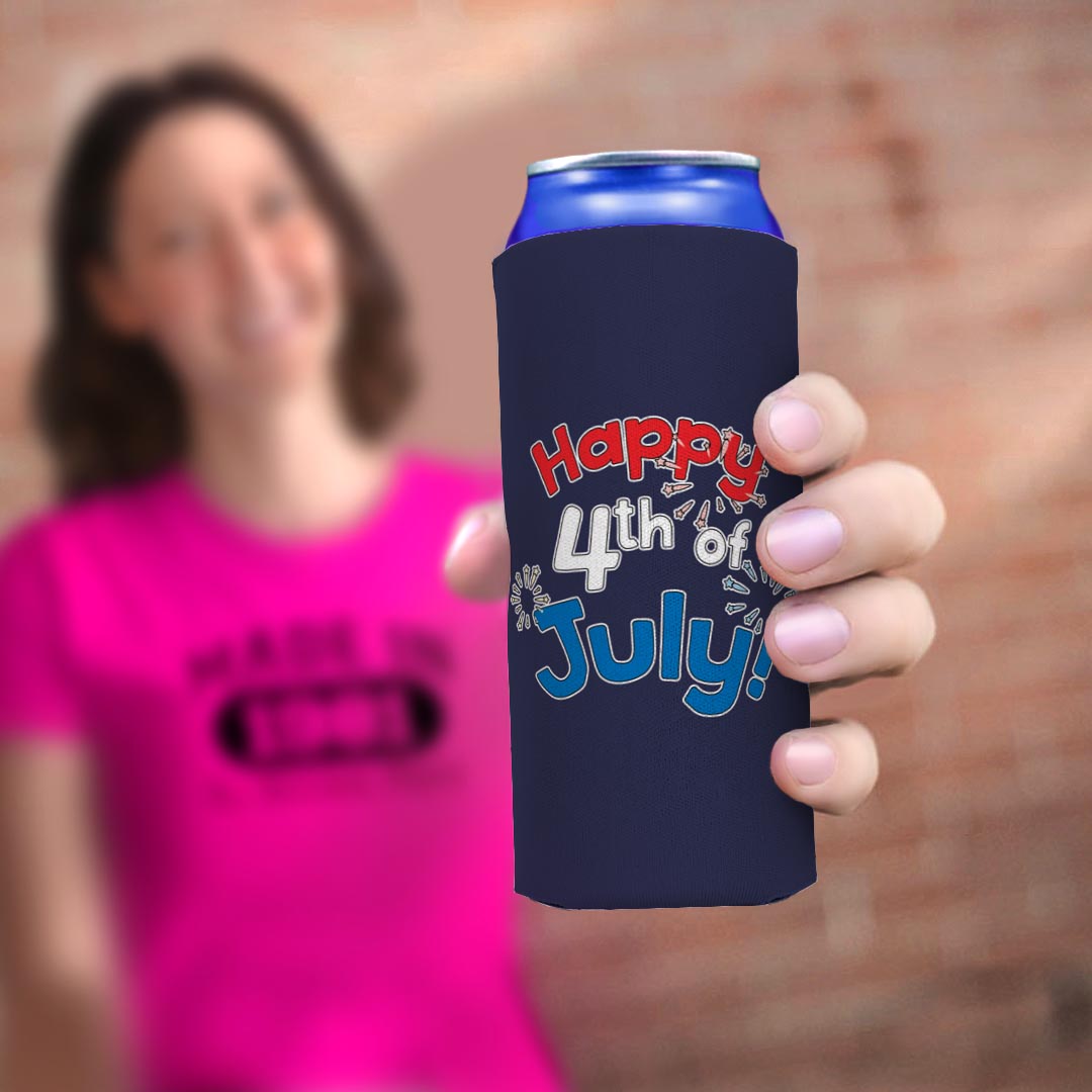 woman holding drink sleeve