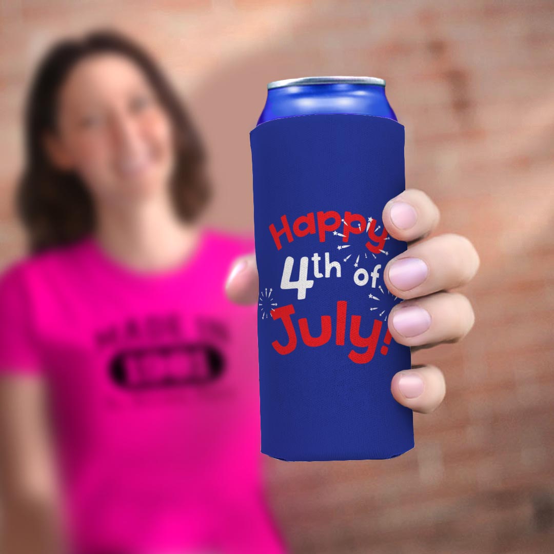 woman holding drink sleeve