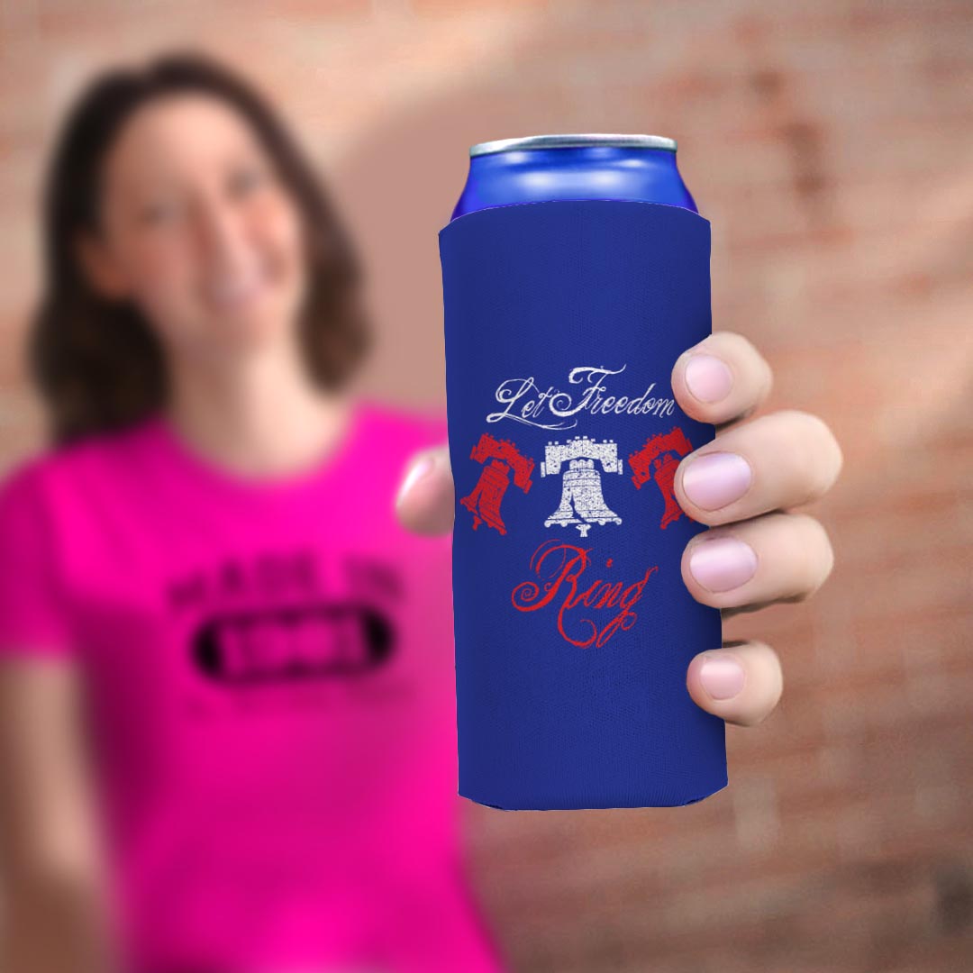 woman holding drink sleeve