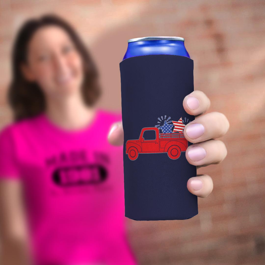 woman holding drink sleeve