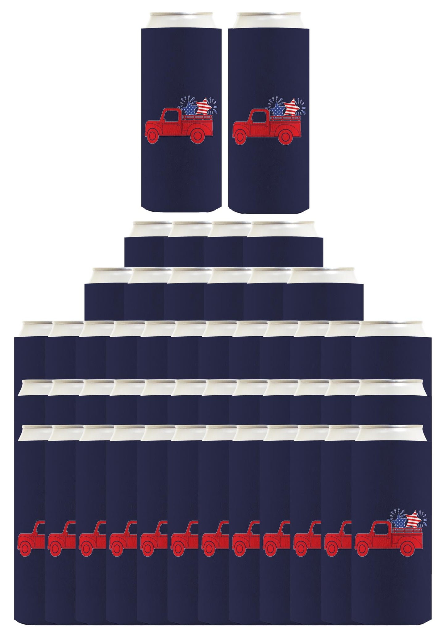 Stars and Stripes Truck Navy Standard or Slim Can Thermocooler Drink Sleeve