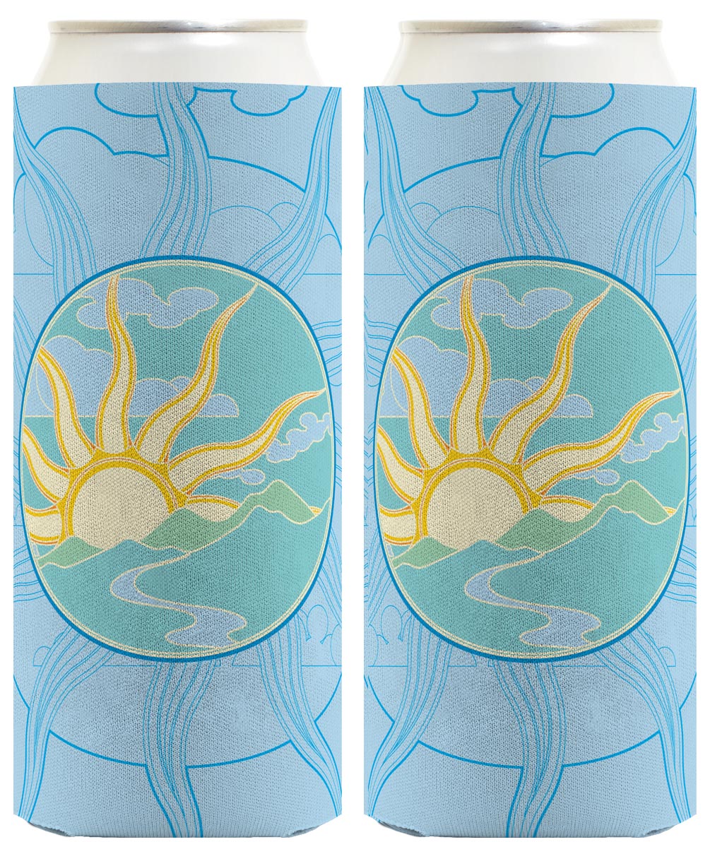 Summer Solstice Sunrise Standard or Slim Can Thermocooler Drink Sleeve
