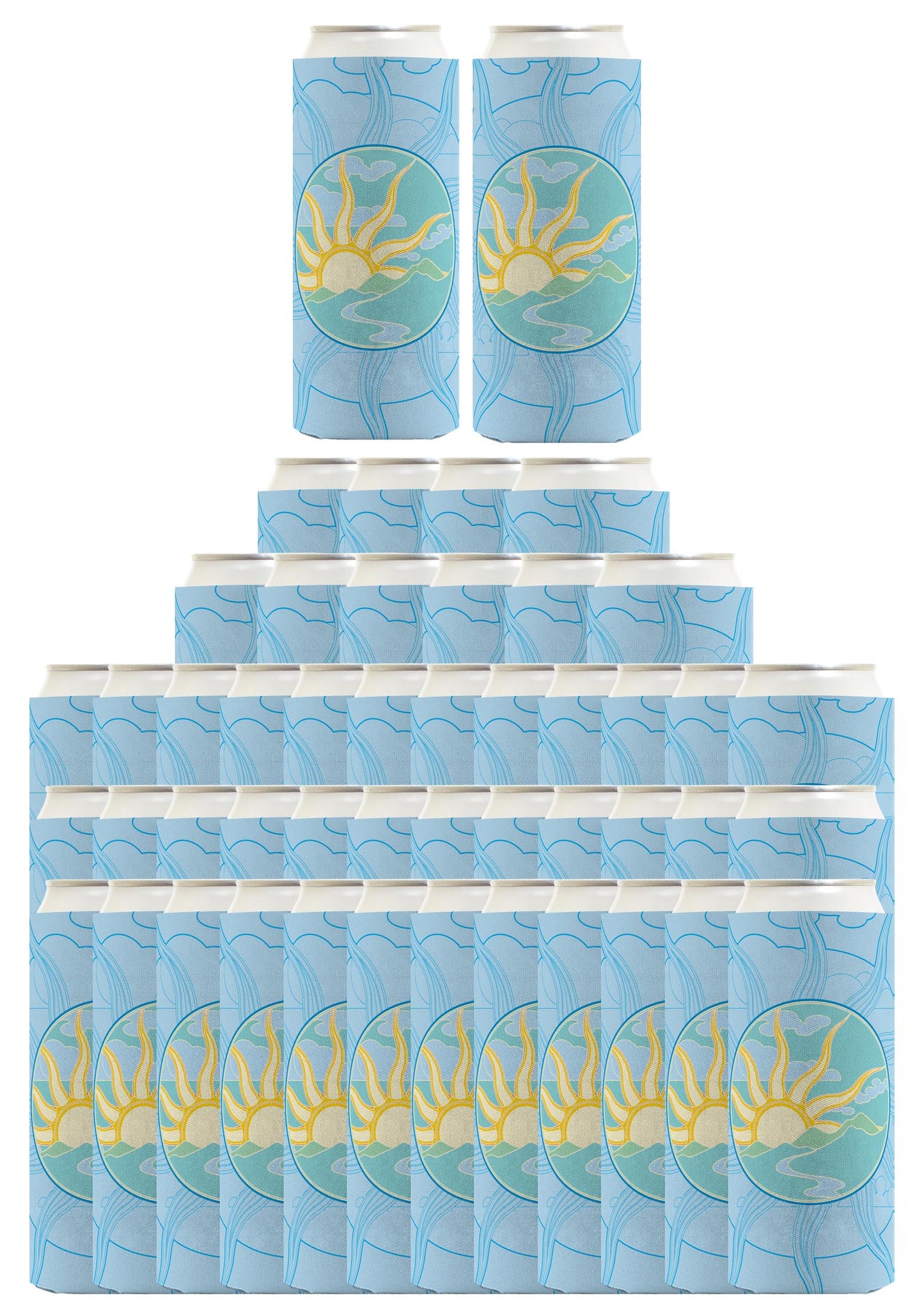 Summer Solstice Sunrise Standard or Slim Can Thermocooler Drink Sleeve