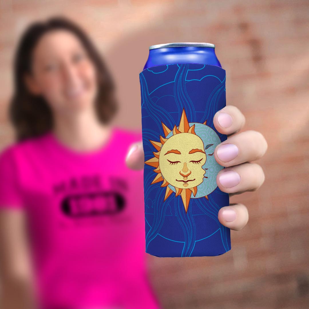 woman holding drink sleeve