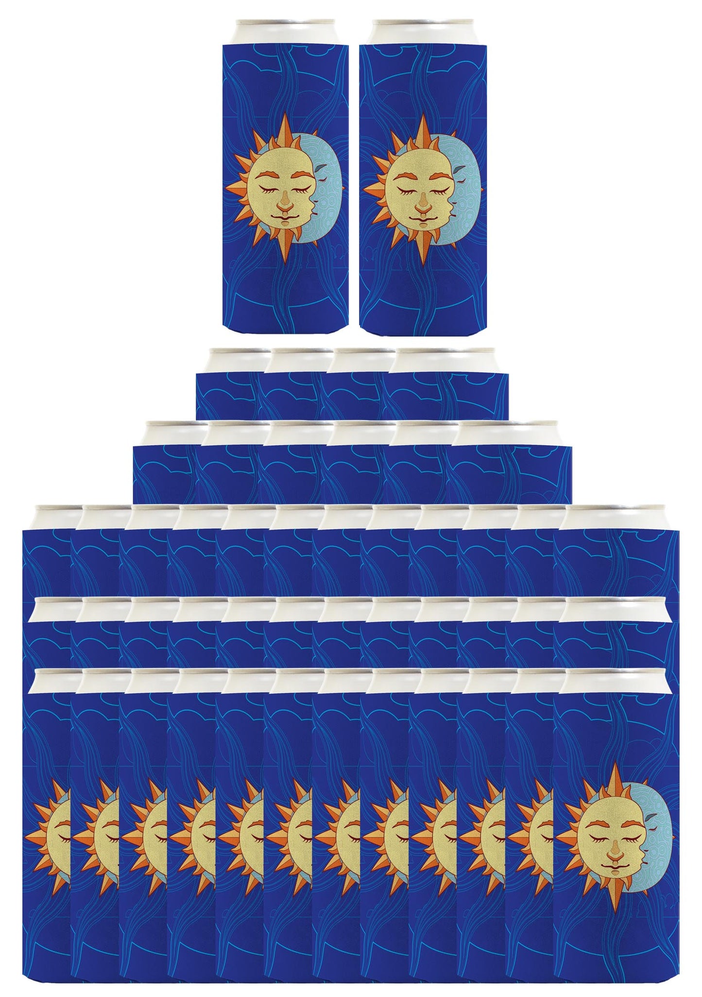 Summer Solstice More Sun Than Moon Standard or Slim Can Thermocooler Drink Sleeve