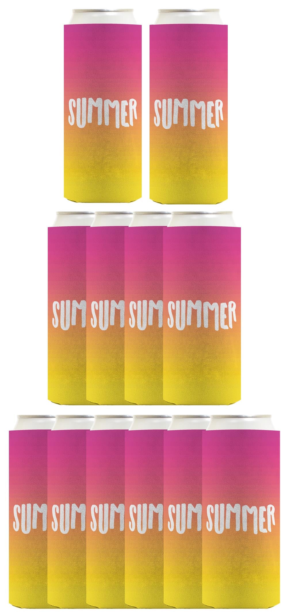 Summer Vibes Summer Standard or Slim Can Thermocooler Drink Sleeve