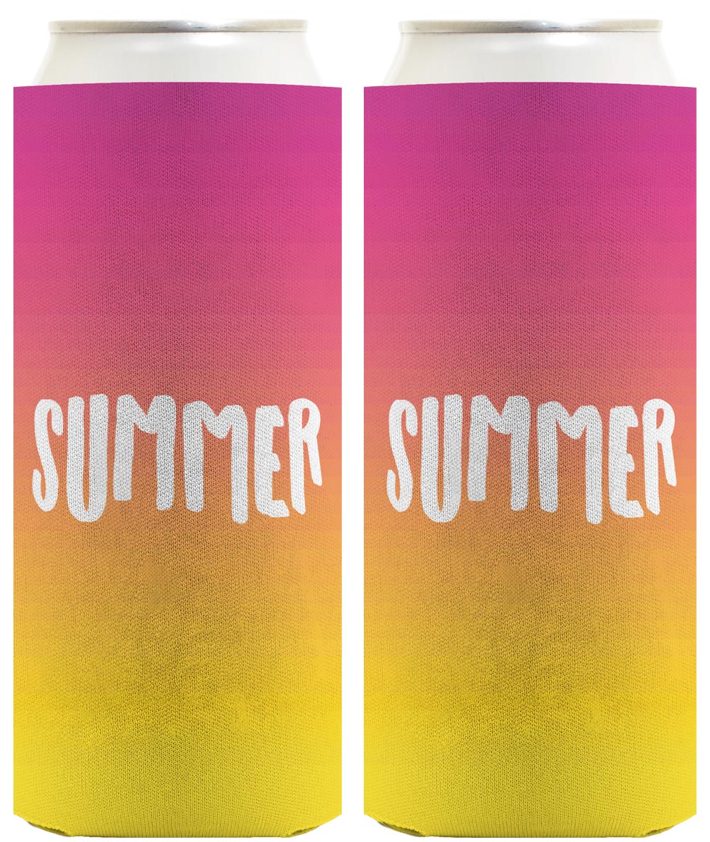 Summer Vibes Summer Standard or Slim Can Thermocooler Drink Sleeve