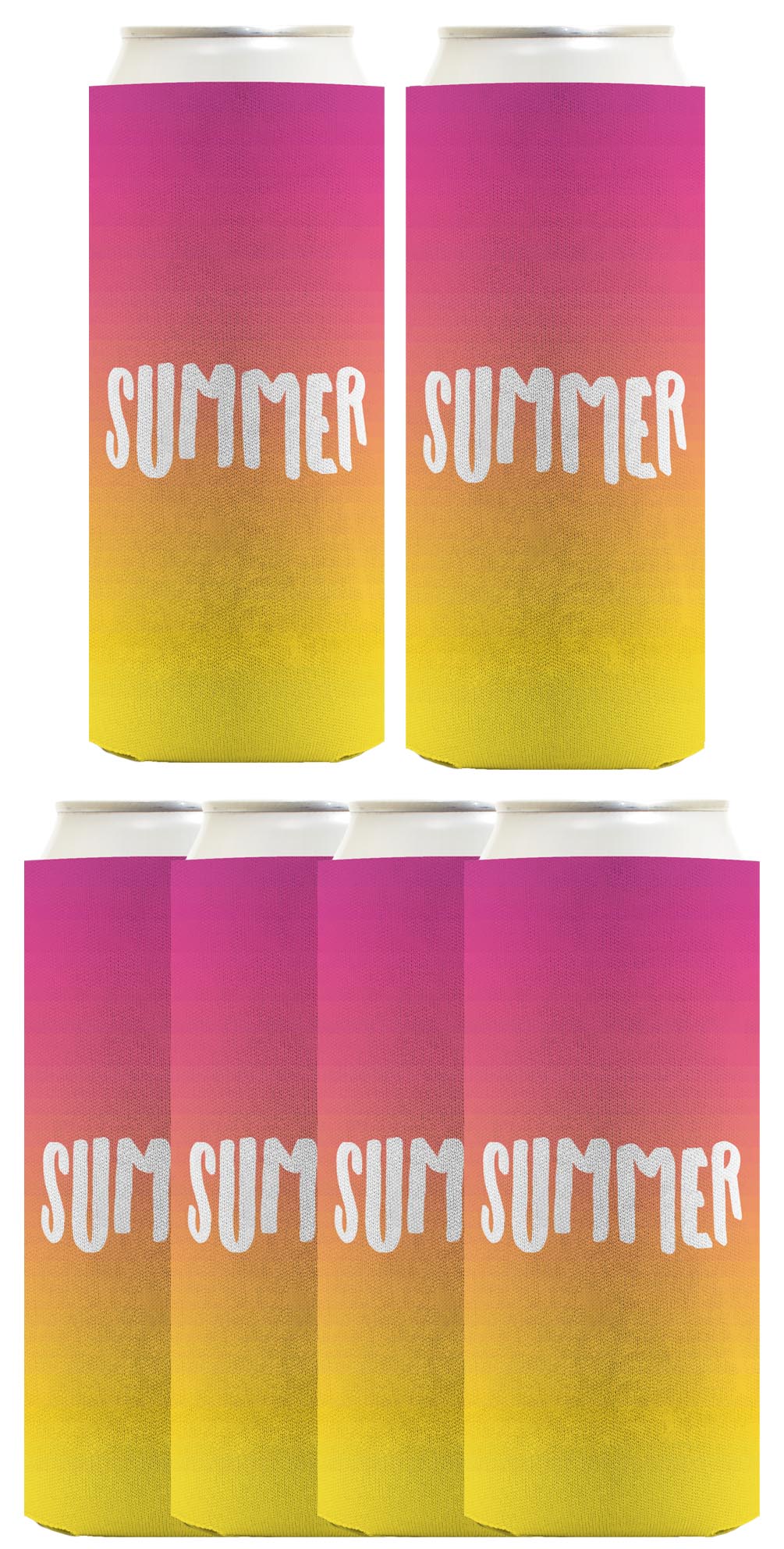 Summer Vibes Summer Standard or Slim Can Thermocooler Drink Sleeve
