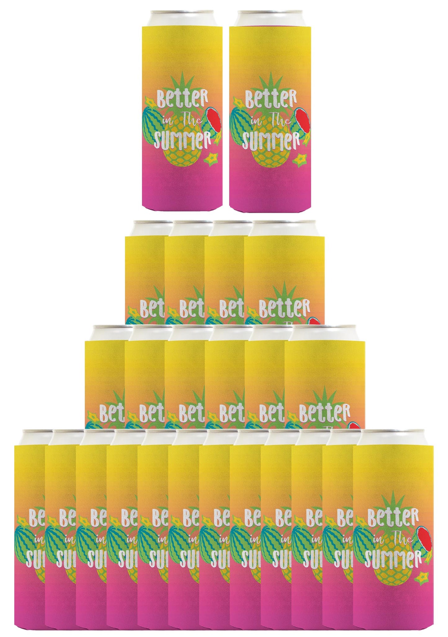 Summer Vibes Better In The Summer Standard or Slim Can Thermocooler Drink Sleeve