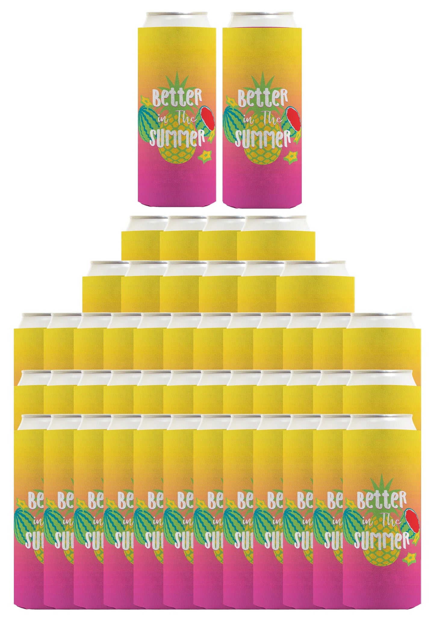 Summer Vibes Better In The Summer Standard or Slim Can Thermocooler Drink Sleeve