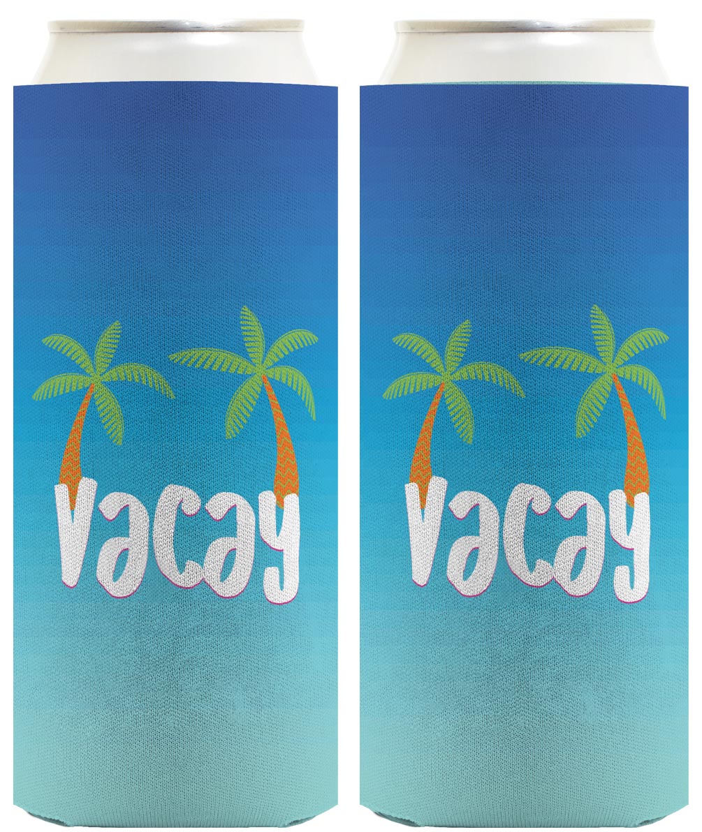 Summer Vibes Vacay Standard or Slim Can Thermocooler Drink Sleeve