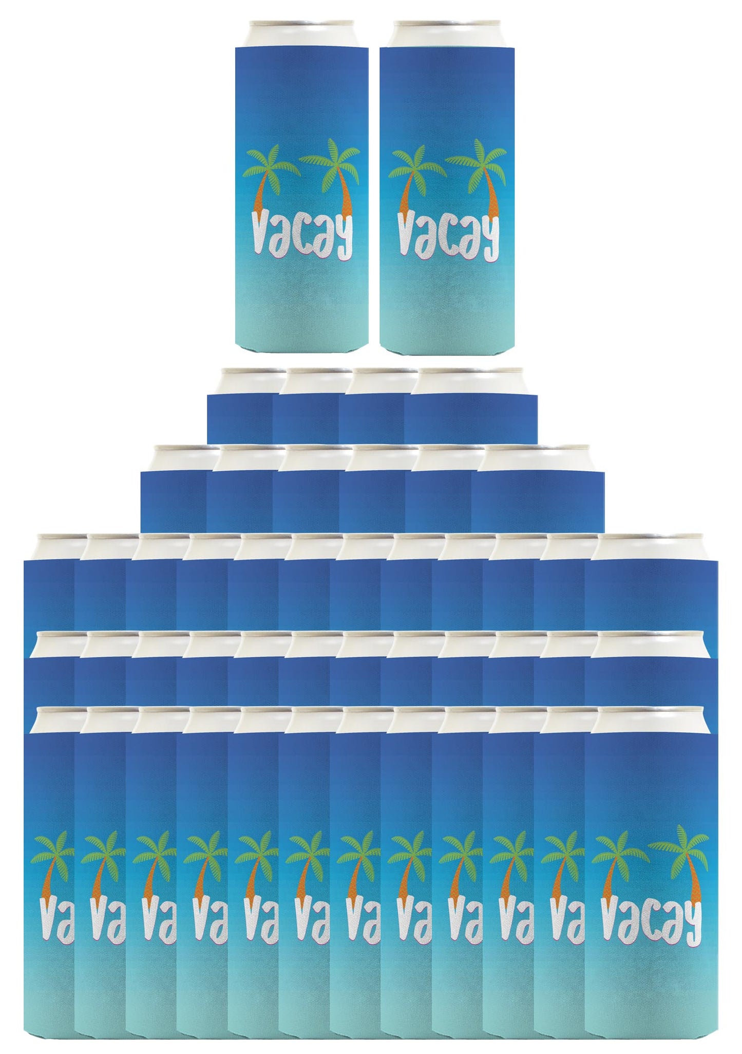 Summer Vibes Vacay Standard or Slim Can Thermocooler Drink Sleeve