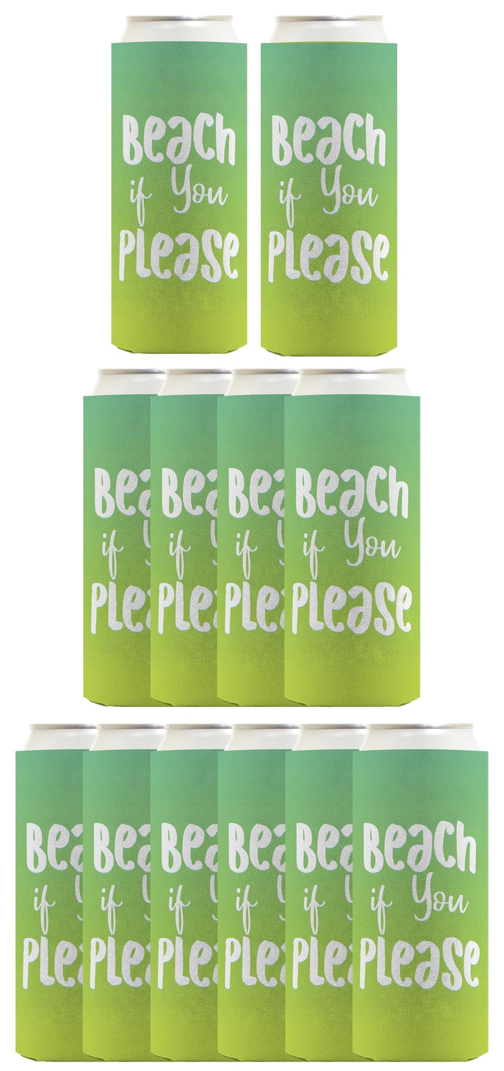 Summer Vibes Beach If You Please Standard or Slim Can Thermocooler Drink Sleeve