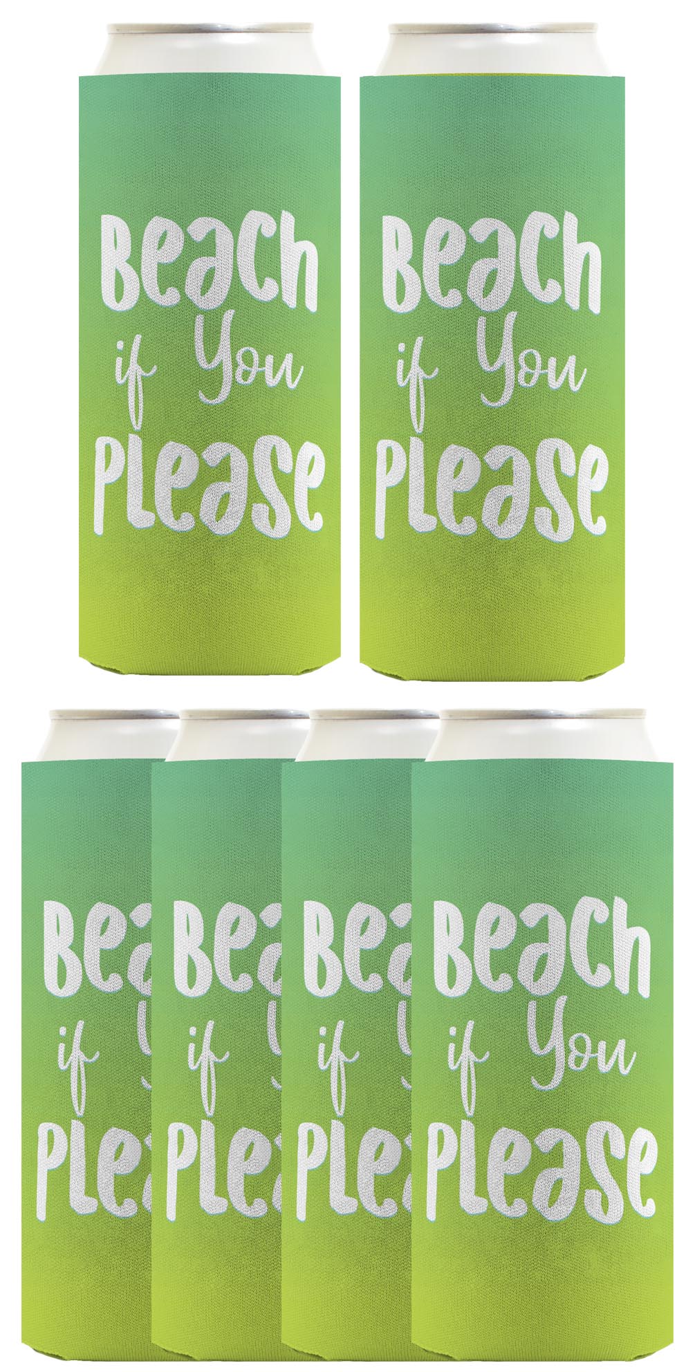 Summer Vibes Beach If You Please Standard or Slim Can Thermocooler Drink Sleeve