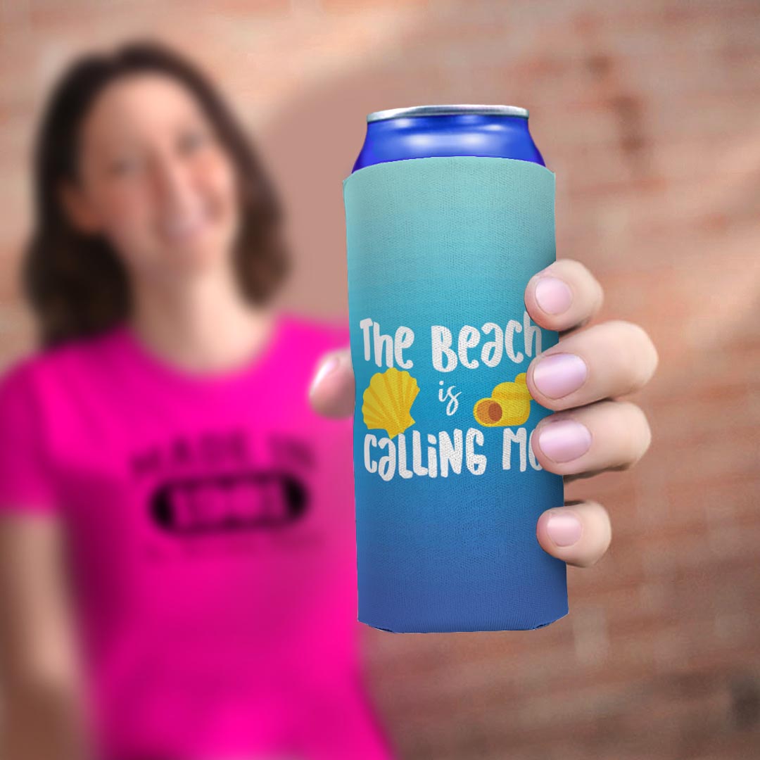 woman holding drink sleeve