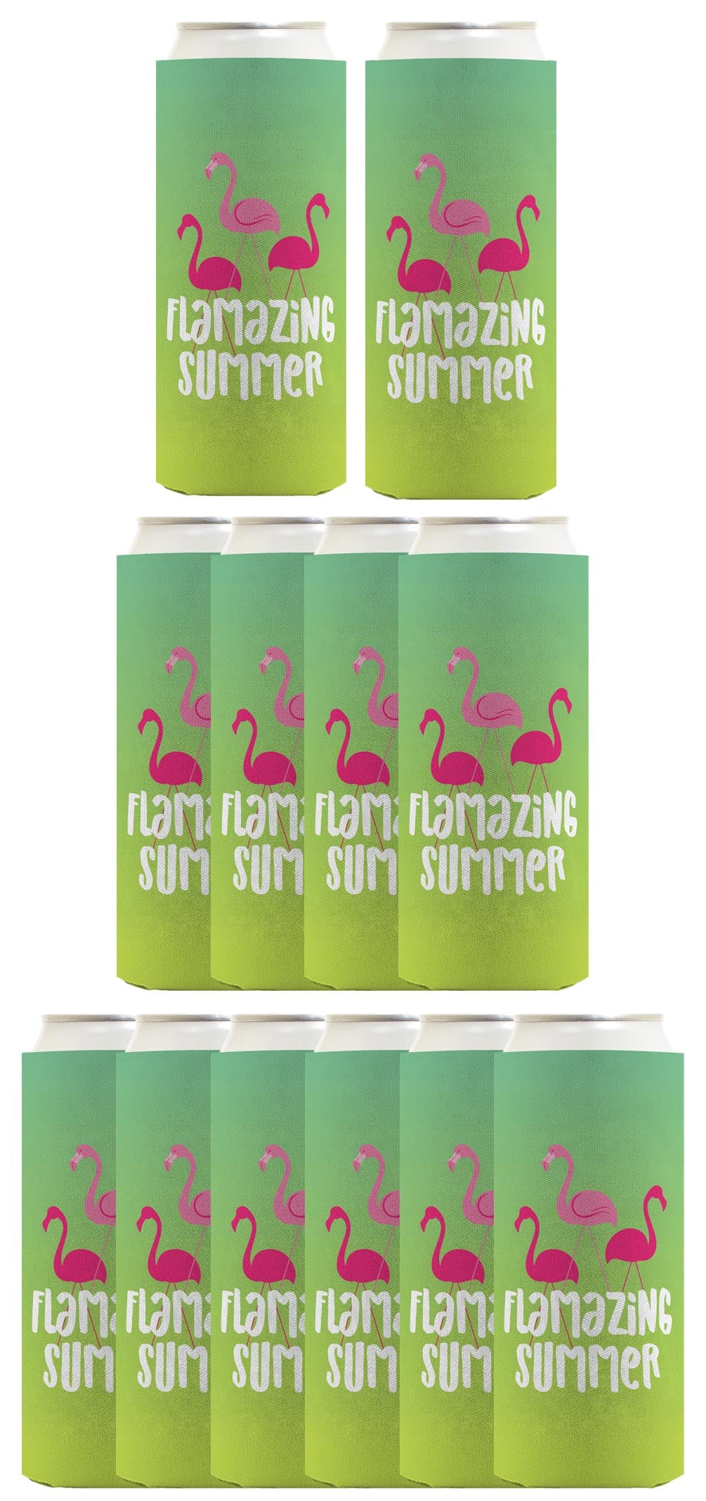 Summer Vibes Flamazing Summer Standard or Slim Can Thermocooler Drink Sleeve