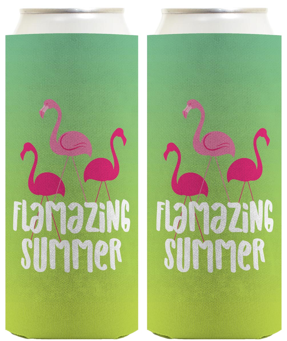 Summer Vibes Flamazing Summer Standard or Slim Can Thermocooler Drink Sleeve