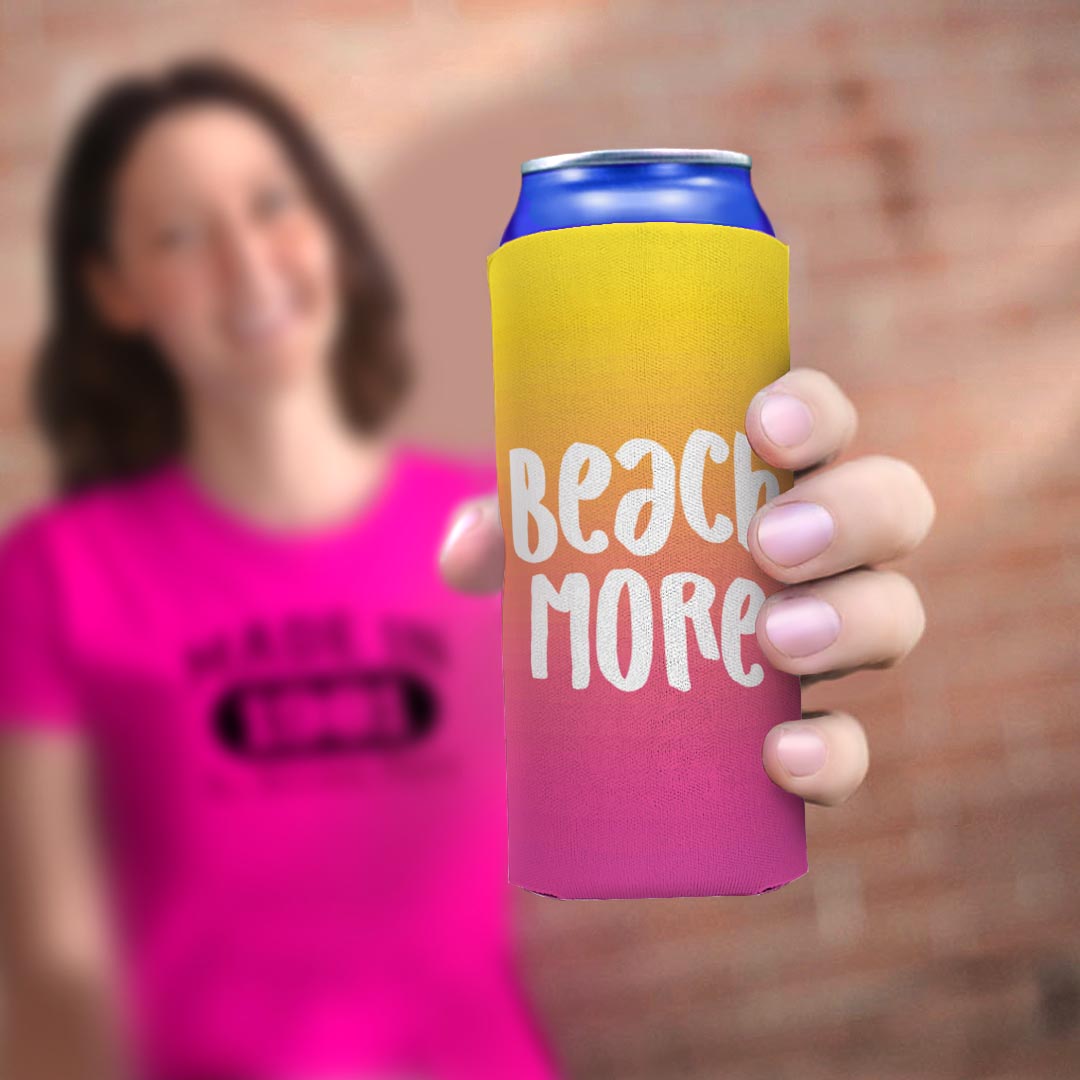 woman holding drink sleeve