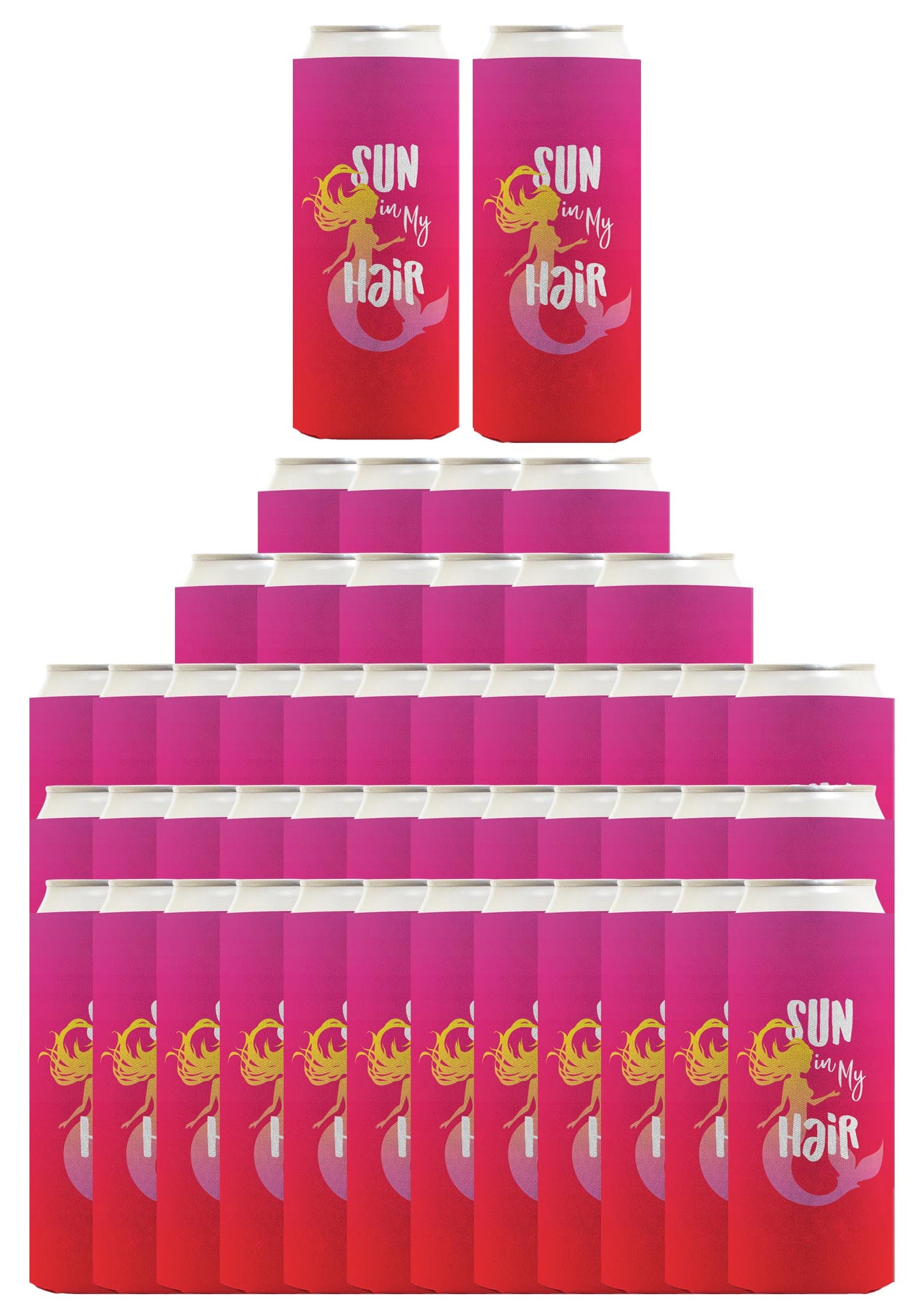 Summer Vibes Sun In My Hair Standard or Slim Can Thermocooler Drink Sleeve
