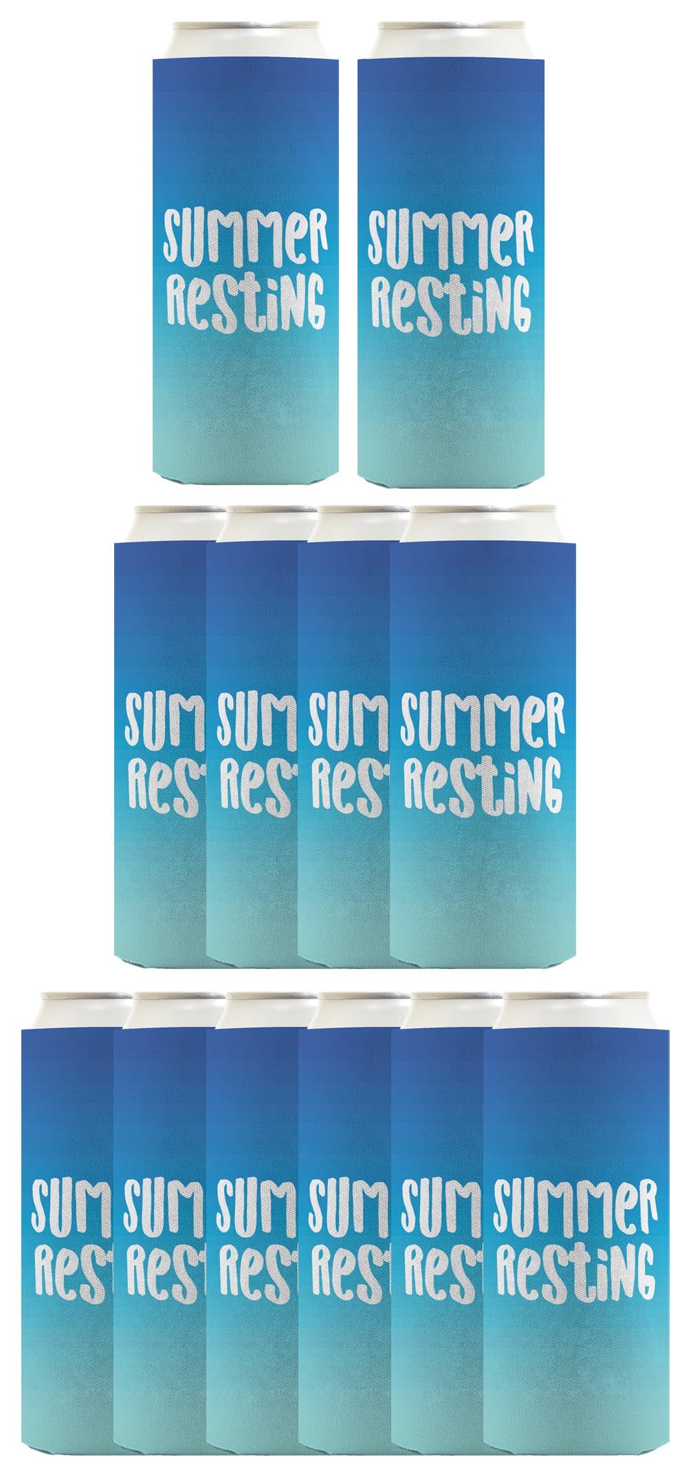 Summer Vibes Summer Resting Standard or Slim Can Thermocooler Drink Sleeve