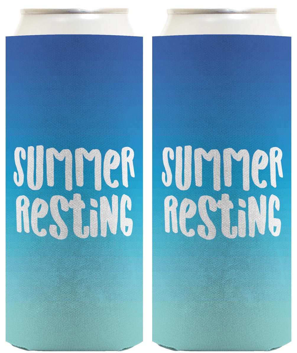 Summer Vibes Summer Resting Standard or Slim Can Thermocooler Drink Sleeve