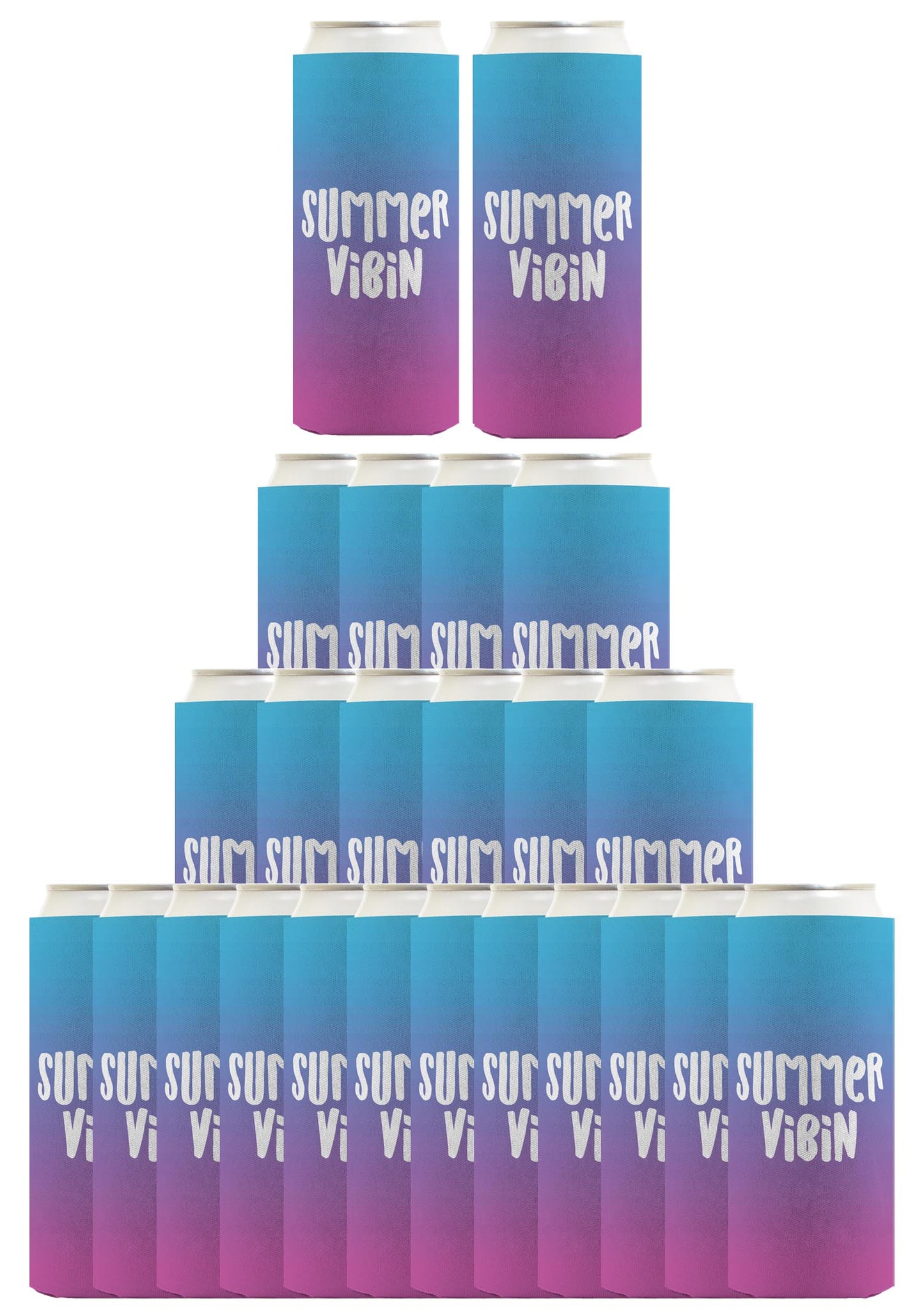 Summer Vibes Summer Vibin Standard or Slim Can Thermocooler Drink Sleeve