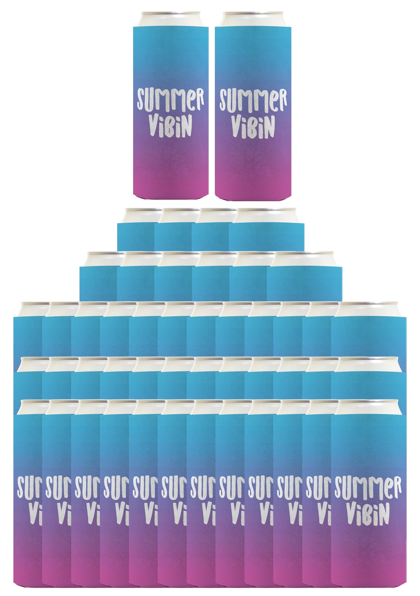 Summer Vibes Summer Vibin Standard or Slim Can Thermocooler Drink Sleeve