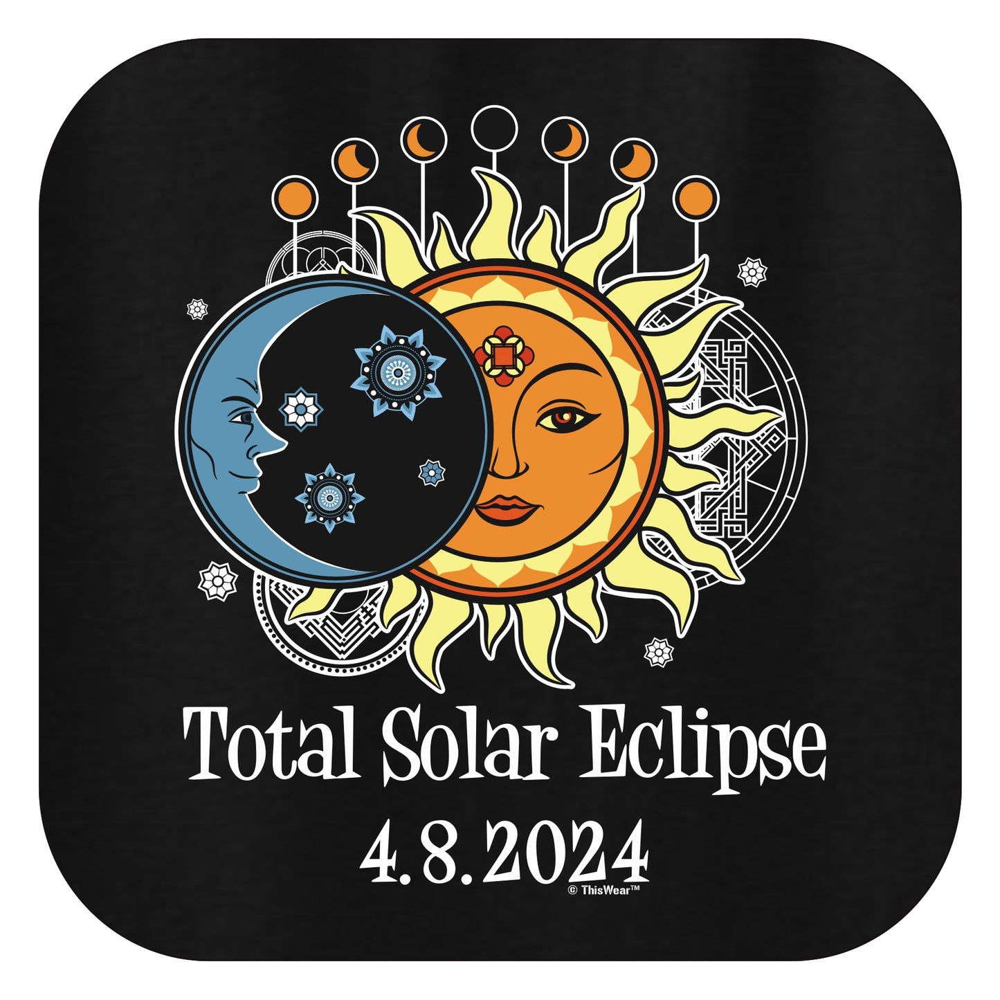 Total Solar Eclipse 4-8-24 Long Sleeve Unisex Cotton T-Shirt