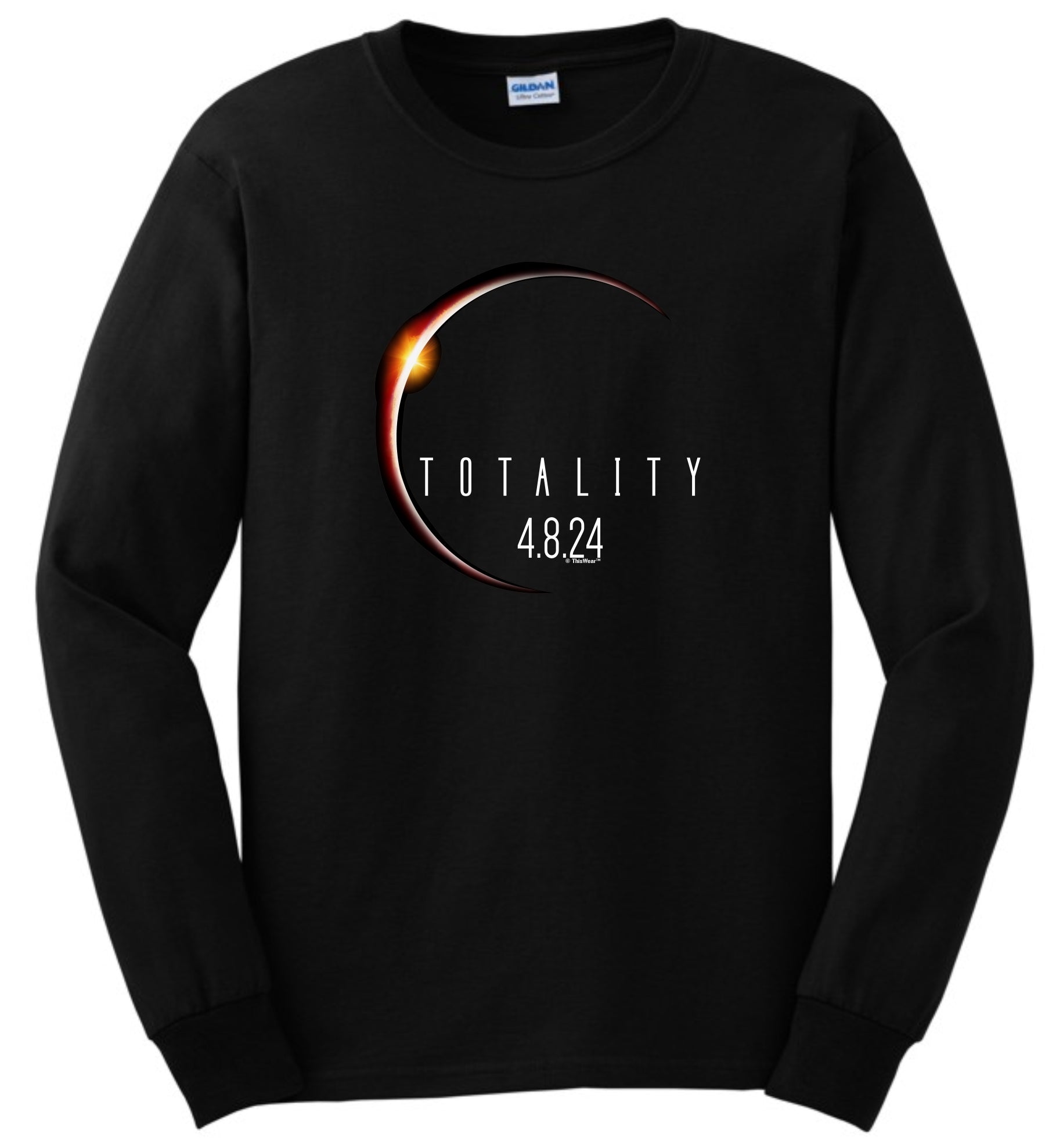 front of shirt black