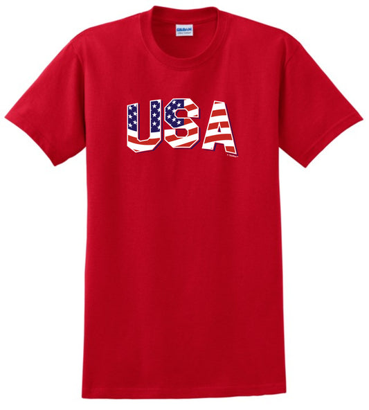 front of shirt red