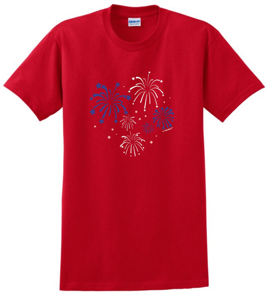 front of shirt red