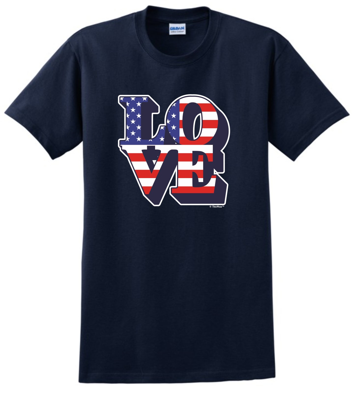 front of shirt Navy